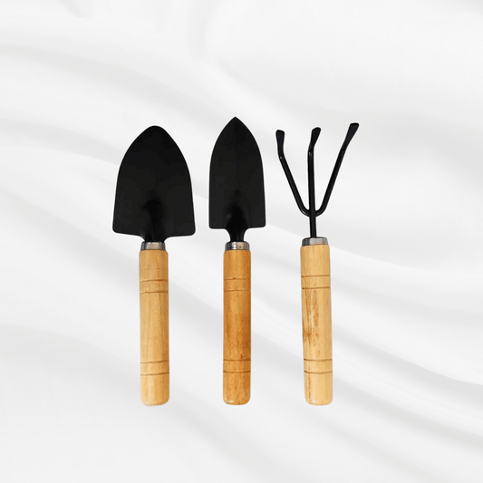 7 inch small garden tools set 3pcs for home gardening