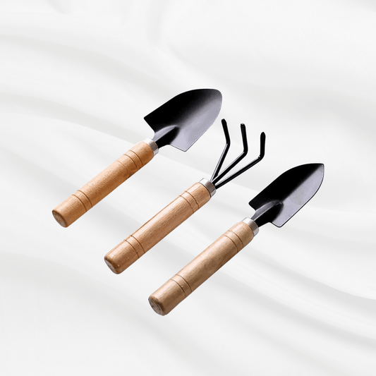 7 inch small garden tools set 3pcs for home gardening