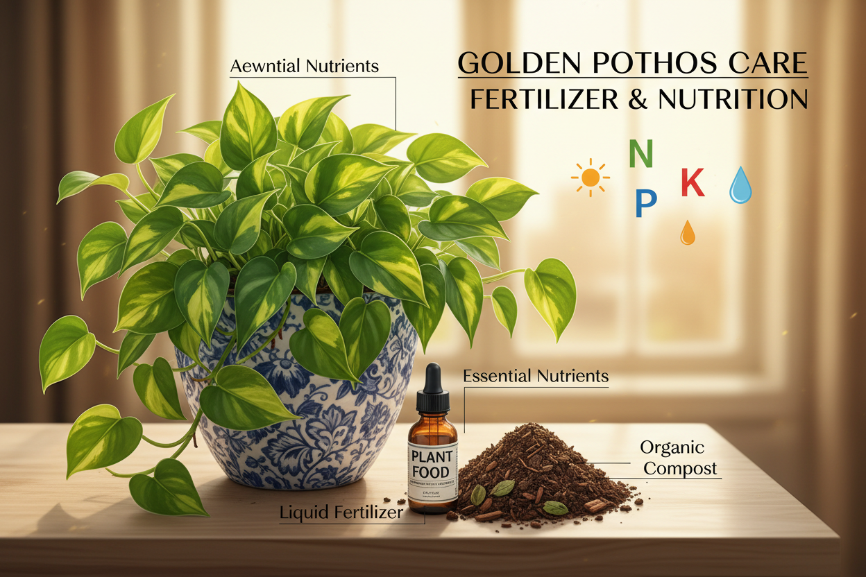 মানি প্ল্যান্ট / গোল্ডেন পাথোসের জন্য সার ও পুষ্টি 