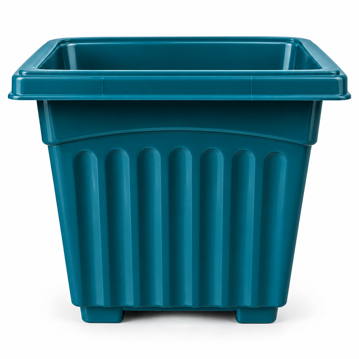 Square Plastic Tub - Green - Bonoya